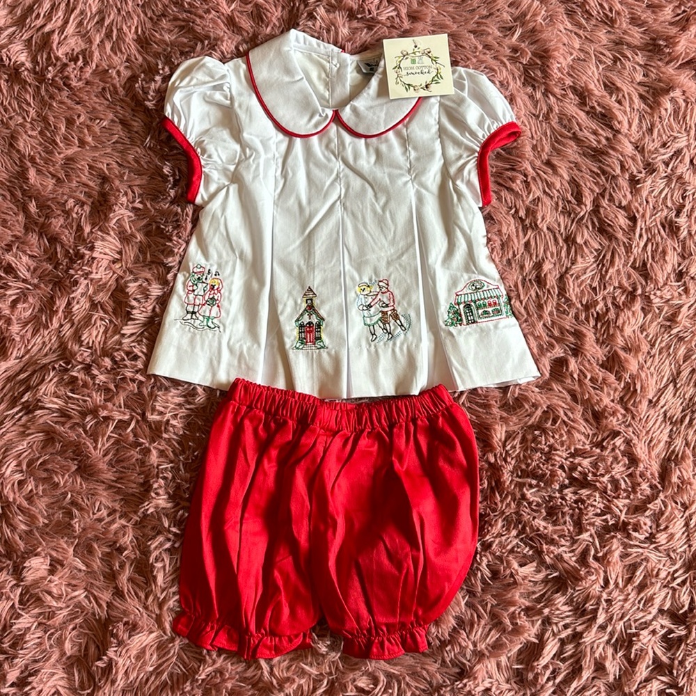 Magnolia Steel by HCS Embroidered Christmas Set